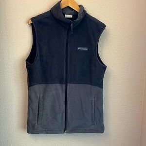 Columbia Men’s S Gray Fleece Zip Up Vest